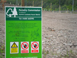 Construction of new forestry fencing - click to enlarge